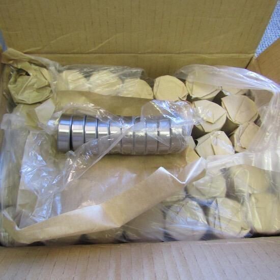 BOX OF 350 PEER 6203-2RLBD-TN 1-1/2" x 3/4" x 5/8" DOUBLE RUBBER SEALED BEARINGS