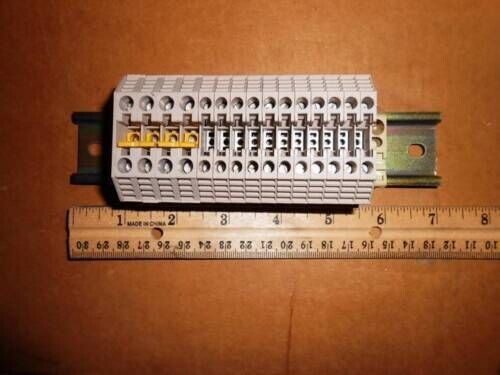 WEIDMULLER Terminal Blocks 11 X WDU 4, 4 X WDU 6, 2 X EW35 , 7" RAIL, NEW BULK