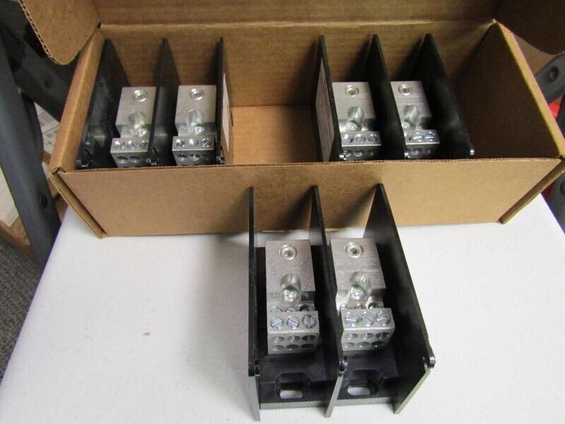 LOT OF 3 MERSEN MPDB67562 Distribution Block,Standard,600,175A