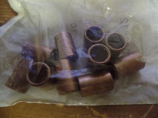 LOT OF 10 BUNTING BEARINGS EP060812 SLEEVE BEARING, I.D. 3/8, L 3/4, PK3