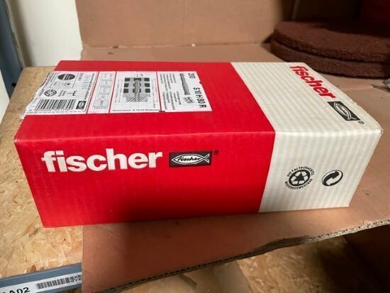 FISCHER S10H80R BOX OF 200 PLASTIC ANCHORS NEW