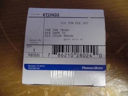 THOMAS & BETTS 6TON33 SIX TON DIE SET NEW