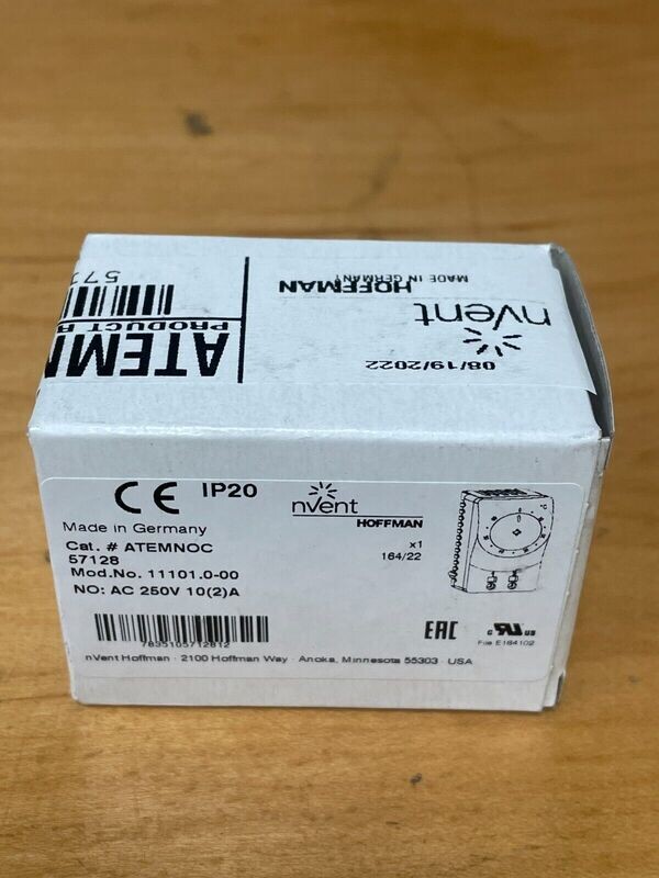 HOFFMAN ATEMNOC Temperature Control Switch,Gray 57128 , 250 v 10(2) A