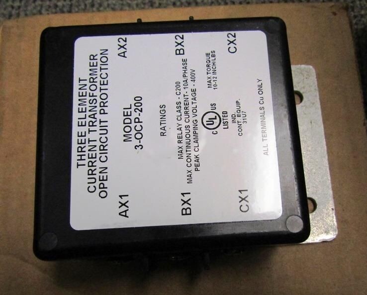GE ITI 3-OCP-200 THREE ELEMENT CURRENT TRANSFORMER, 10/ph, 400v