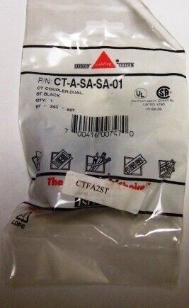 Siemon CT-A-SA-SA-01 COUPLER,ANGLED,DUAL,ST BLACK NEW BULK PACKAGE