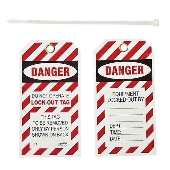 PACK OF 10 BRADY LT10 Y383760 LOCKOUT TAGS: DANGER, DO NOT OPERATE