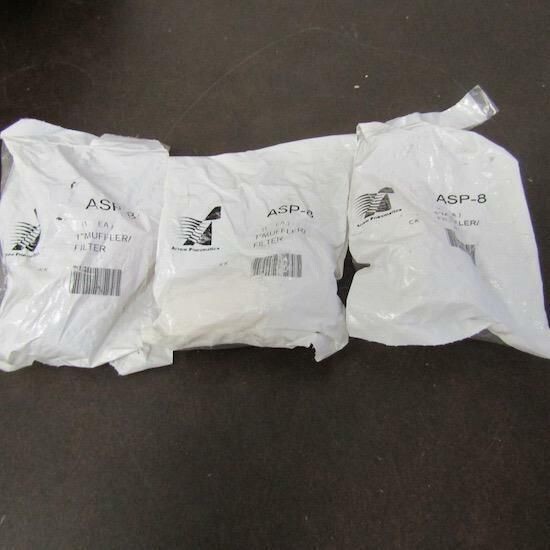LOT OF 3 ARROW PNEUMATICS ASP-8 Pneumatic Exhaust Muffler, 1"