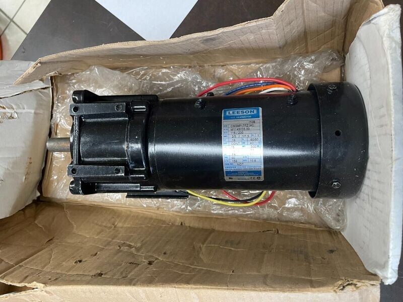LEESON M1145035.00 PARALLEL SHAFT GEARMOTOR 0.16HP 1PH 156RPM 50/60HZ 115V 230V