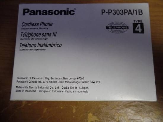 LOT OF 6 PANASONIC P-P303PA/1B CORDLESS PHONE BATTERY REPLACEMENT NEW