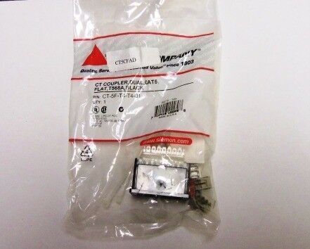 Siemon SIEMON CT-5F-T4-T4-01 CAT 5 CT COUPLER NEW BULK PACKAGE