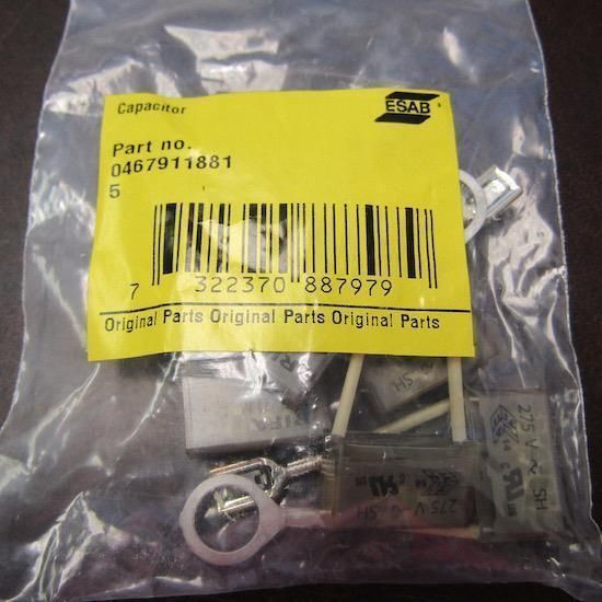 LOT OF 5 ESAB 0467911881 CAPACITOR