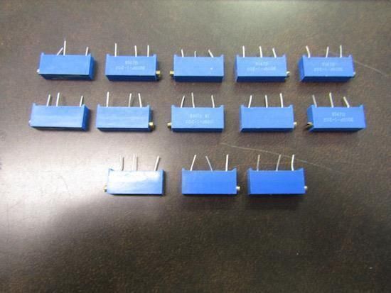 LOT OF 13 TRIMPOT 3009P-1-202 POTENTIOMETER