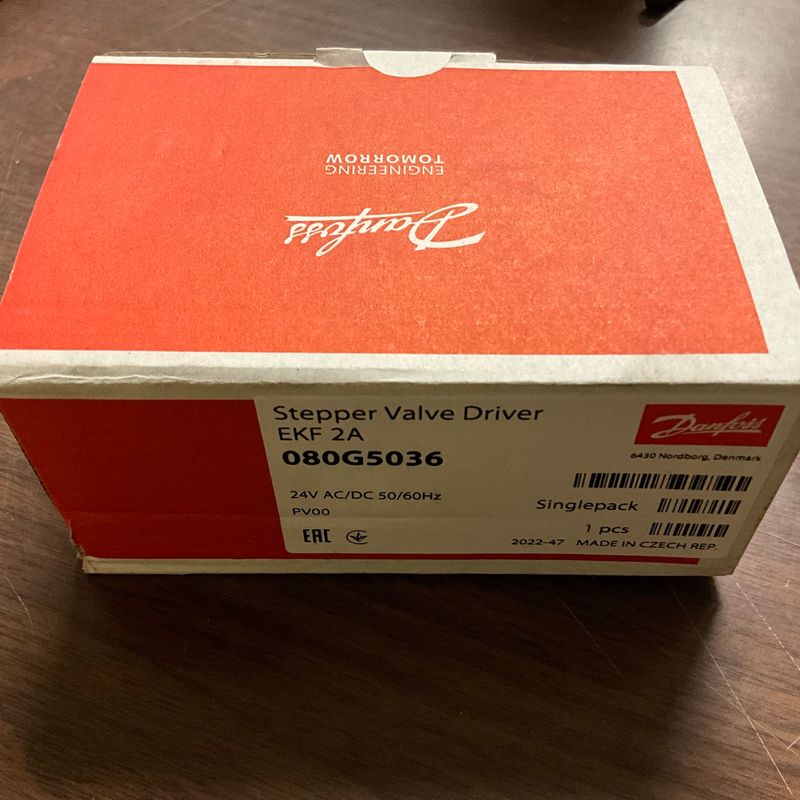DANFOSS 080G5036 STEPPER VALVE DRIVER EKF 2A 24V AC/DC 50/60 HZ