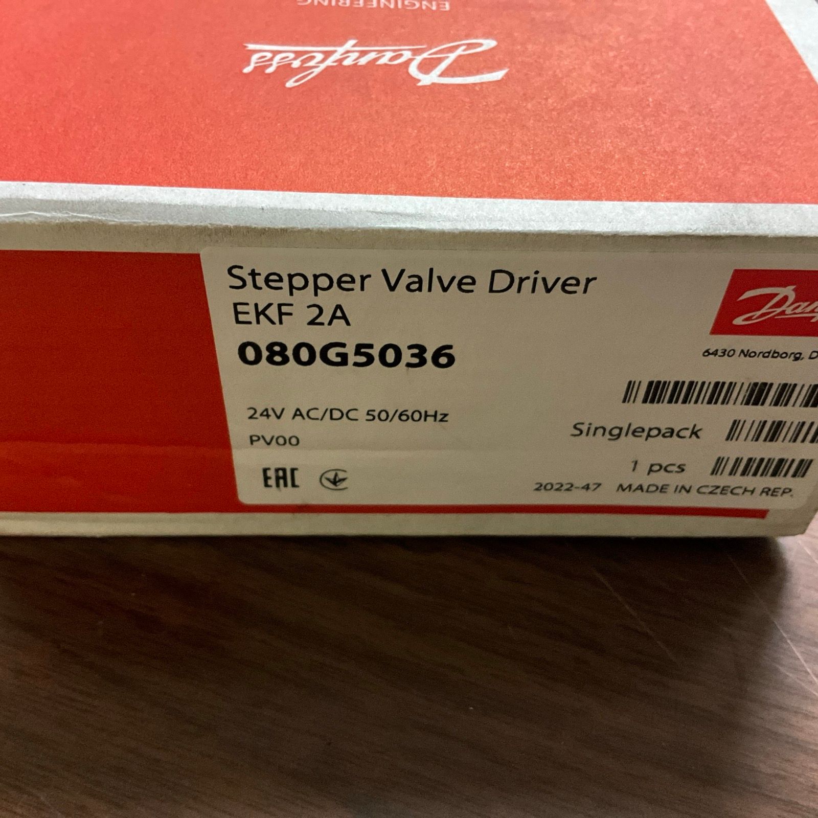 DANFOSS 080G5036 STEPPER VALVE DRIVER EKF 2A 24V AC/DC 50/60 HZ