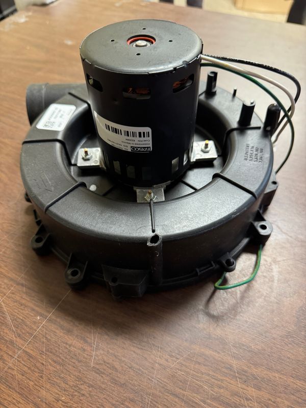 FASCO 702111385 TYPE U21B FURNACE DRAFT INDUCER BLOWER