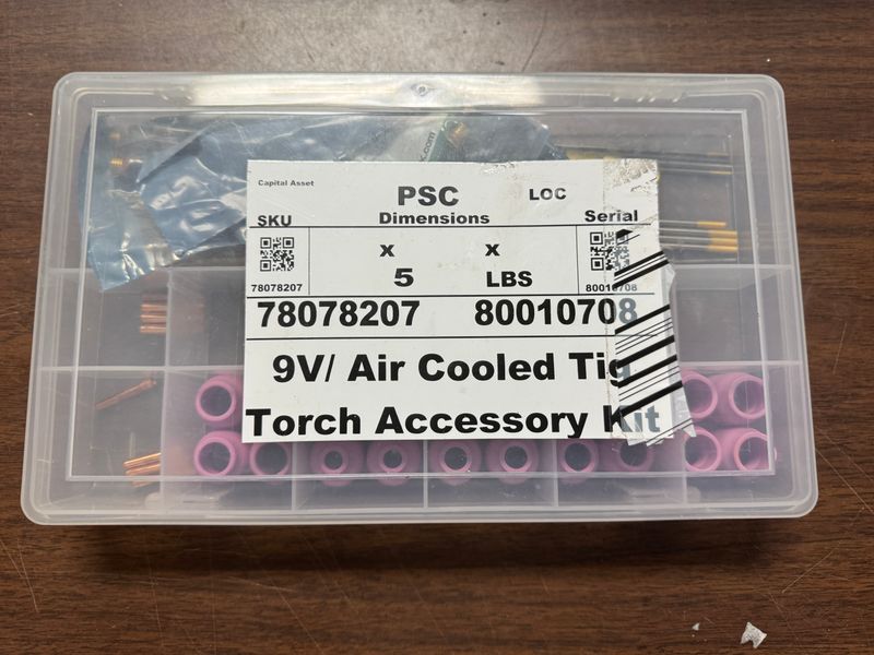 78078207 80010708 9V / AIR COOLED TIG TORCH ACCESSORY KIT