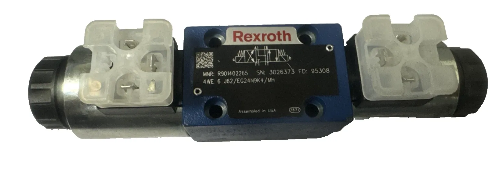 Rexroth R901402265 4WE6J62/EG24N9K4/MH Hydraulic Valve 24VDC 350bar do3