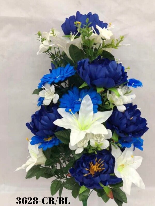 Peony/Daisy/Lily Bush X 36 -CR/BL