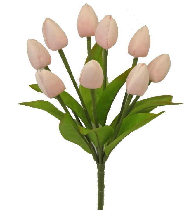 13IN Tulip Bush x9 - Light Pink 13IN Tulip Bush x9 - Light Pink