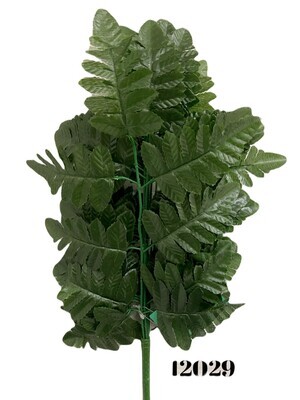 Laser Cut Leather Fern Bush x12 - SINGLE