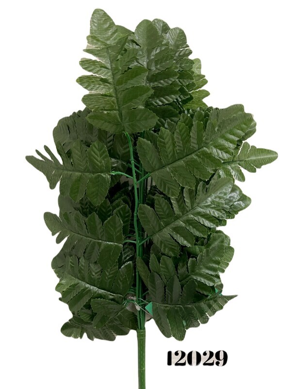 Laser Cut Leather Fern Bush x12 - SINGLE