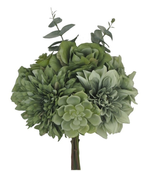 15 IN DAHLIA ROSE SUCCULENT - GN