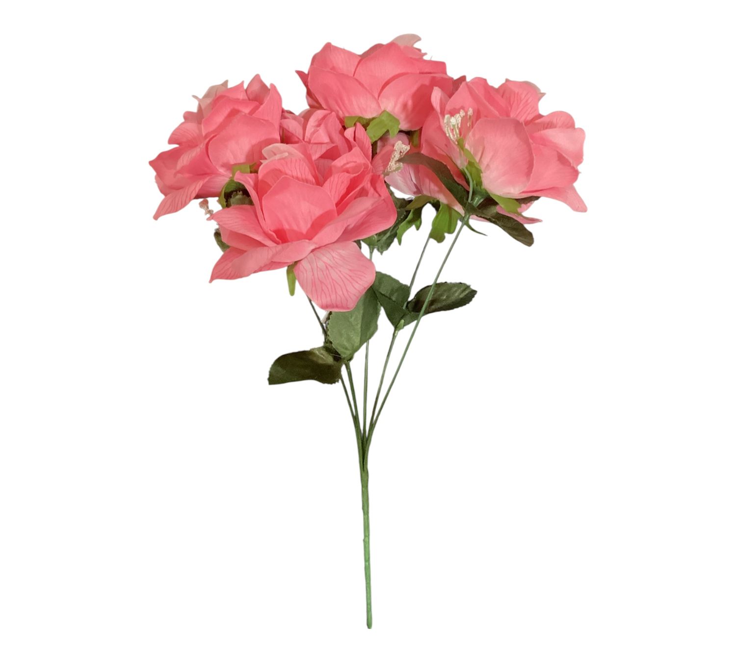 16IN Veined Rose Bush x6 - PINK