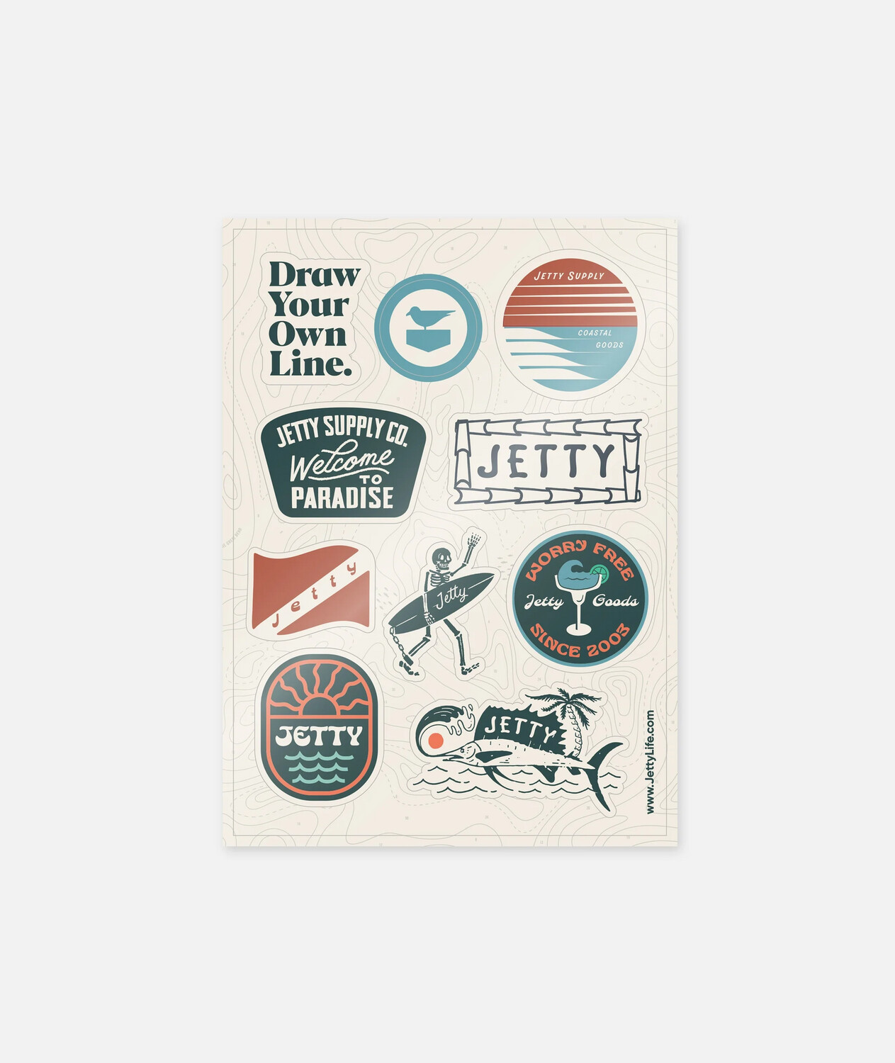 JETTY VACATION STICKER SHEET