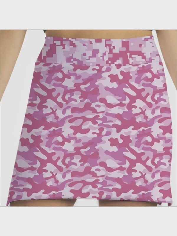 Skort Obsession LLC CAMO PINK SKORT