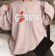 Gobble Sweatshirt Pink