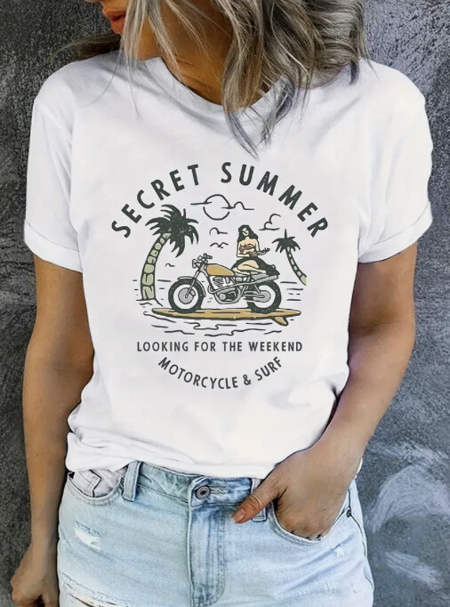 Motorcycle & Surf Women's T-Shirt