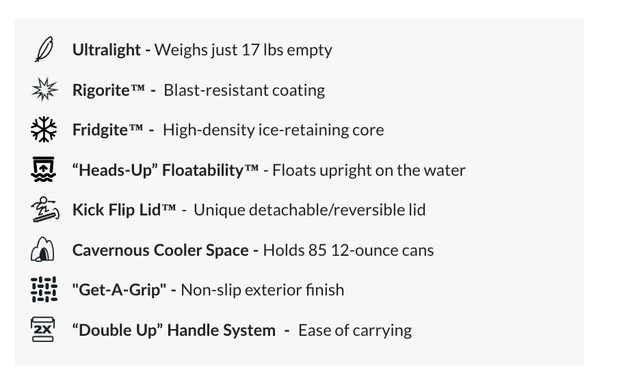 RUGGED ROAD COOLER 85