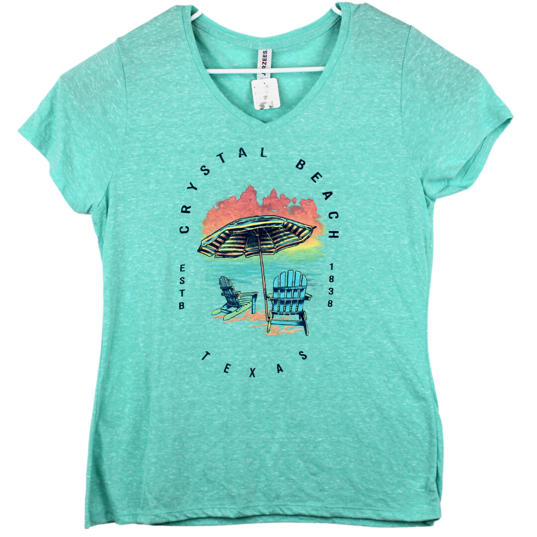 Adirondack Element Crystal Beach - Ladies V Neck
