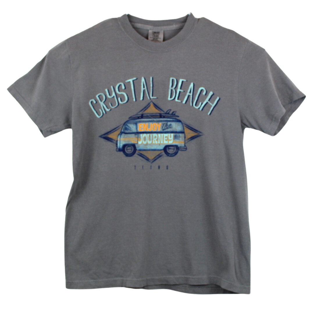 BUS JOURNEY CRYSTAL BEACH TEE SHIRT