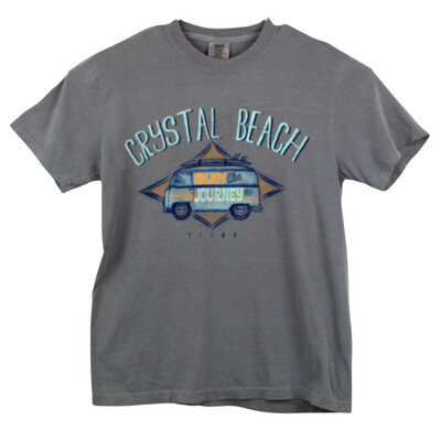 Bus Journey Crystal Beach Tee Shirt