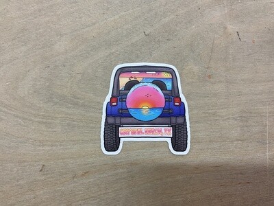 Beach Jeep CB 2024 Sticker