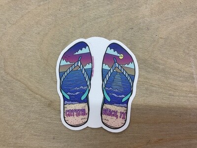 Beachy Flip Flops CB 2024 Sticker