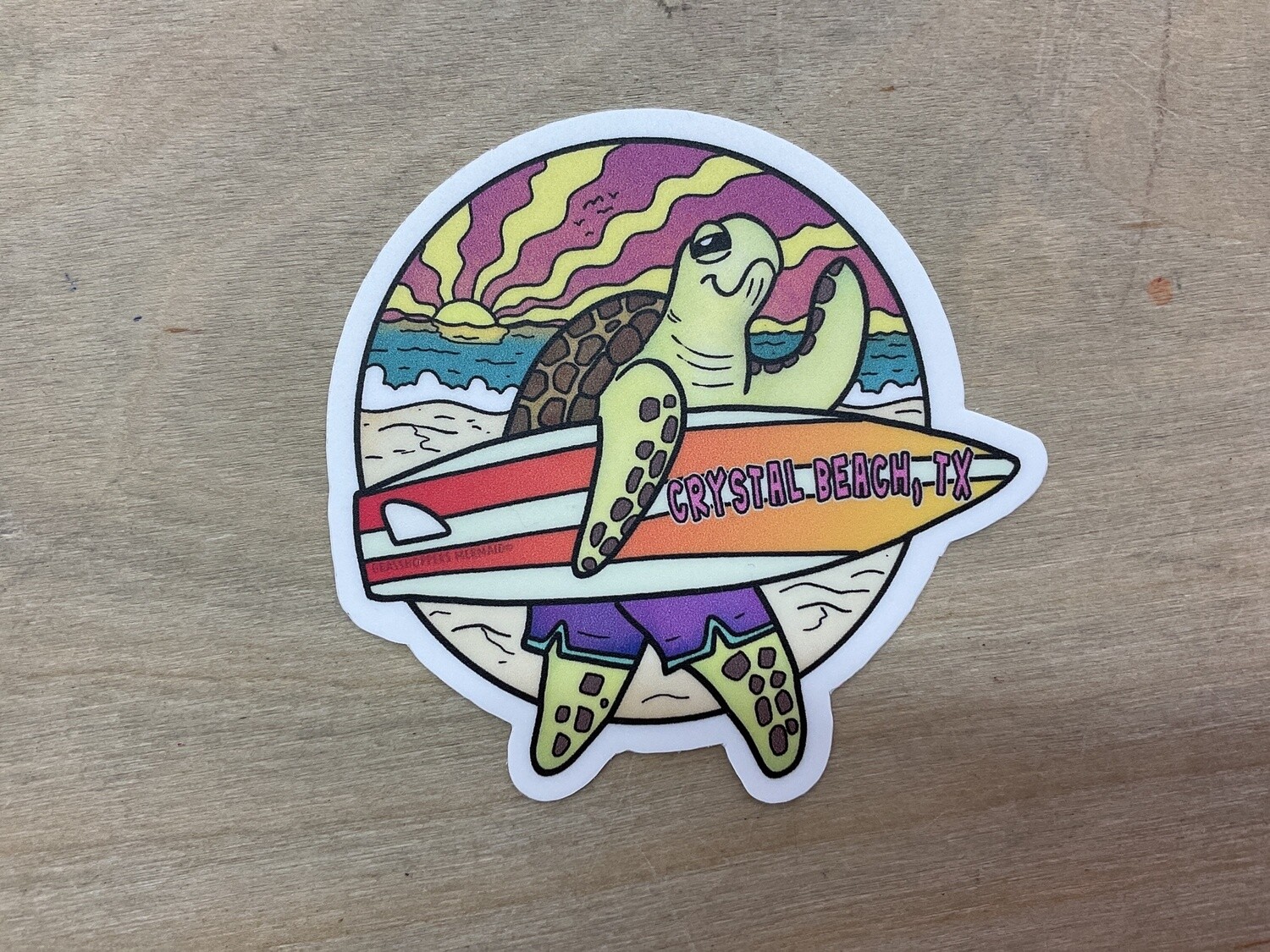 Surfing Turtle CB 2024 Sticker
