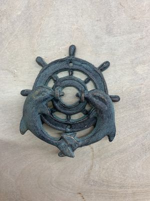 Metal dolphin door knockers