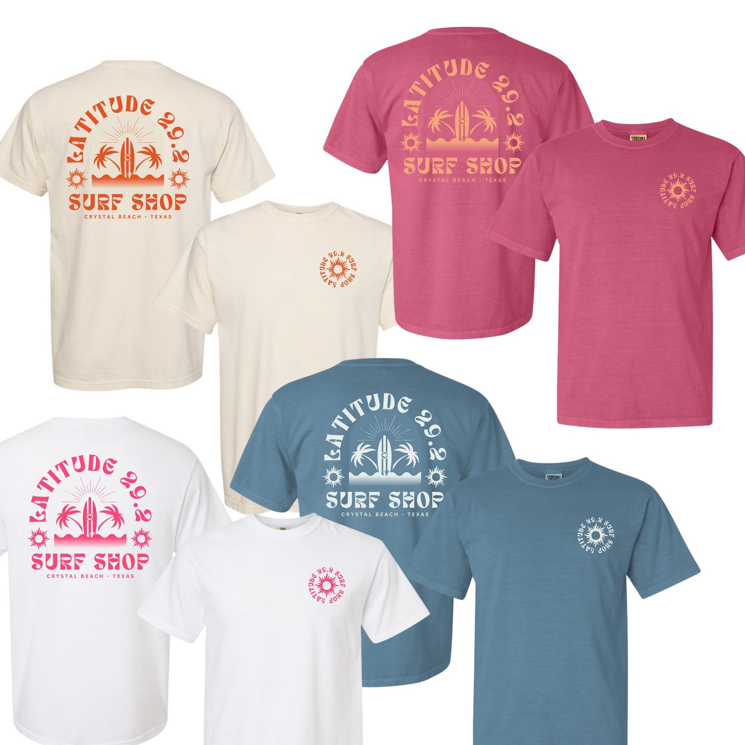 Latitude Palms and Surfboards Tee