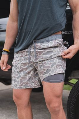 BURLEBO EVERYDAY SHORT CLASSIC DEER CAMO 7&quot;