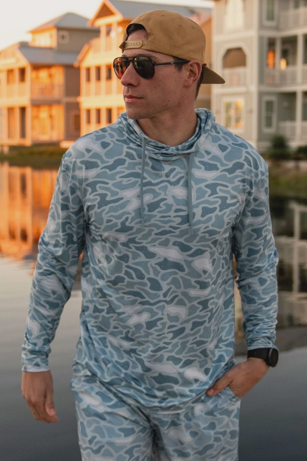 BURLEBO PERFORMANCE HOODIE CAMO