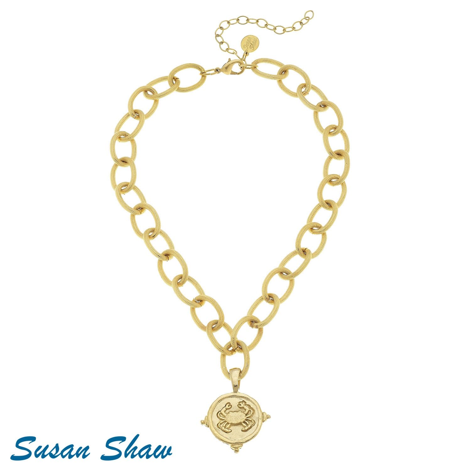 GOLD INTAGLIO NECKLACE