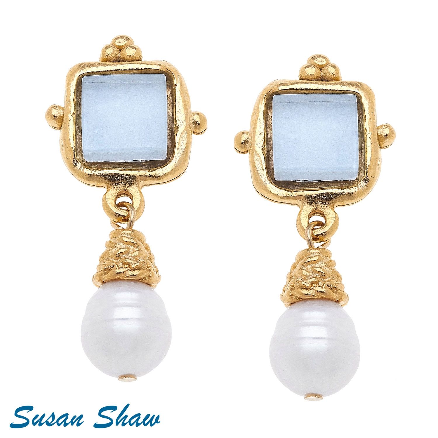 Charlotte Pearl Drop Earrings