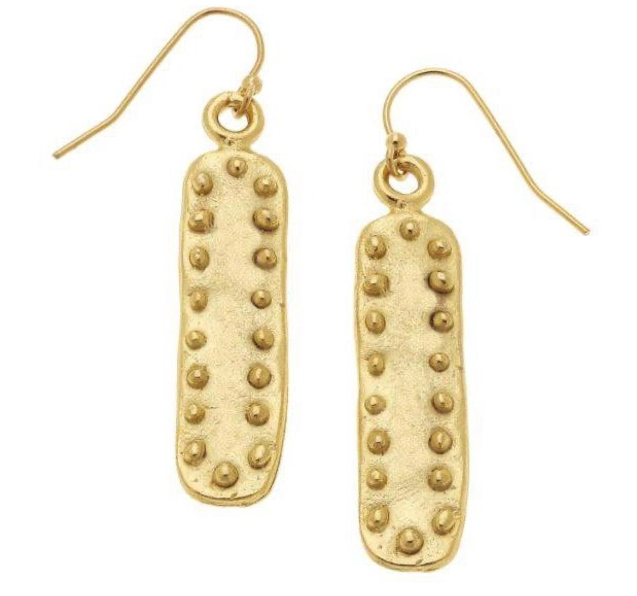 SUSAN SHAW GOLD PLATE DOT EARRING