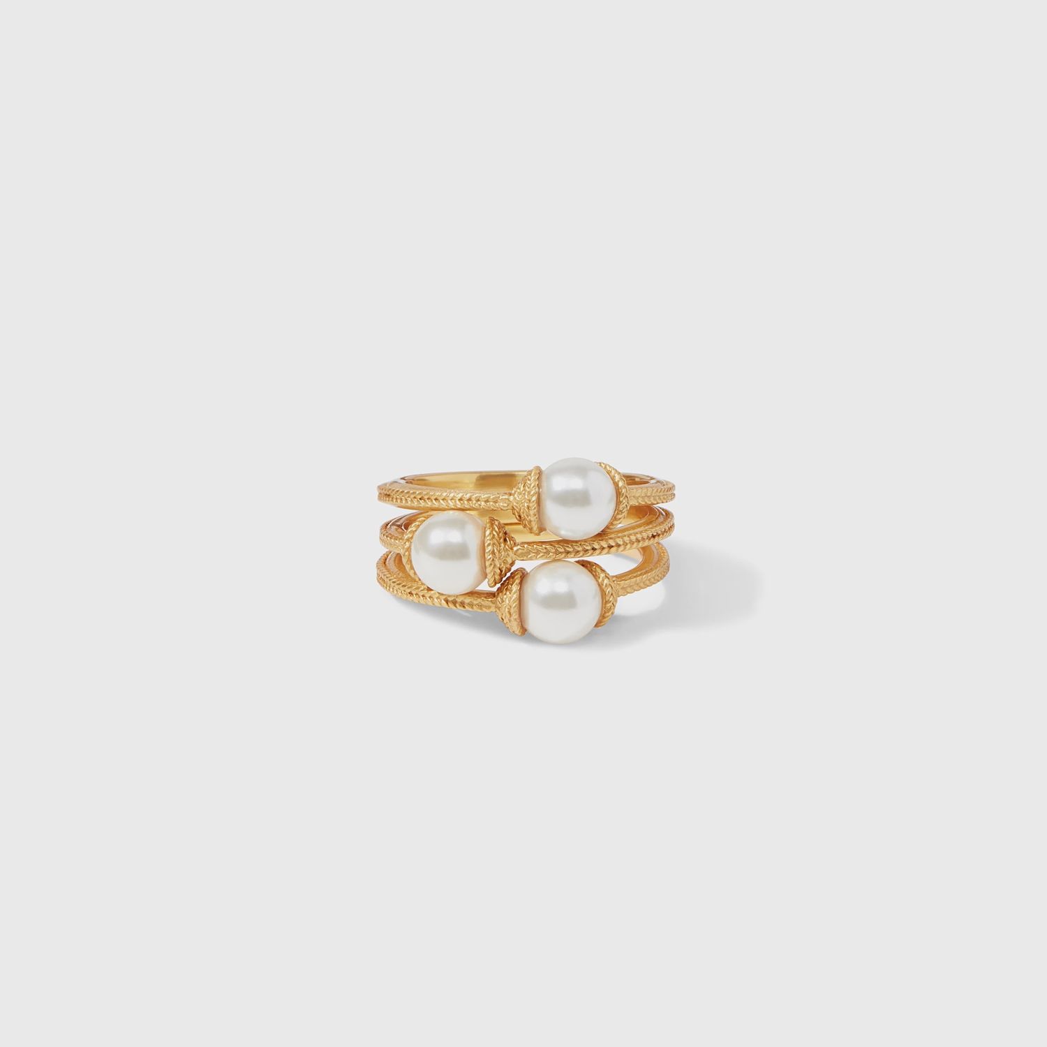 JULIE VOS CALYPSO TRIO RING SIZE 8