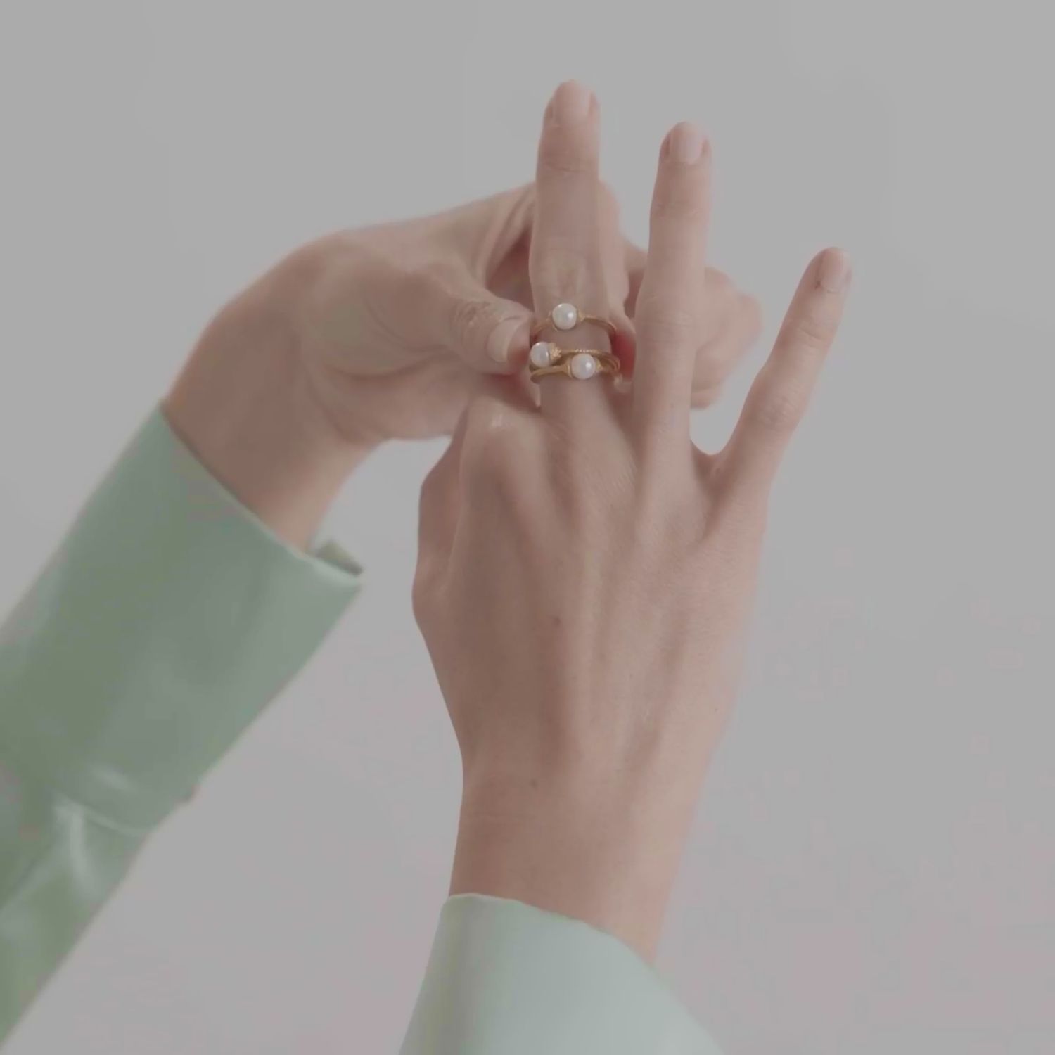 JULIE VOS CALYPSO TRIO RING SIZE 7