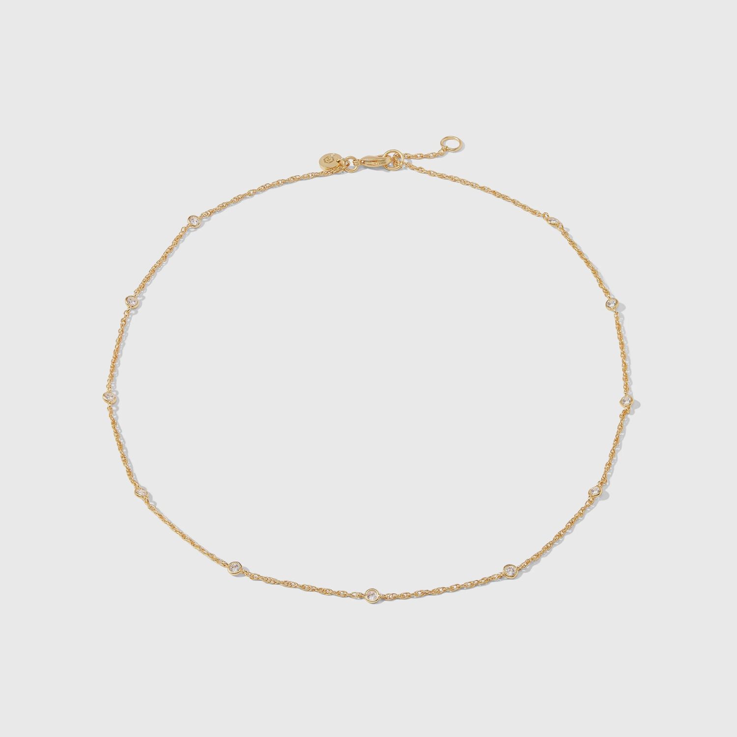 JULIE VOS CELESTE DELICATE STATION NECKLACE