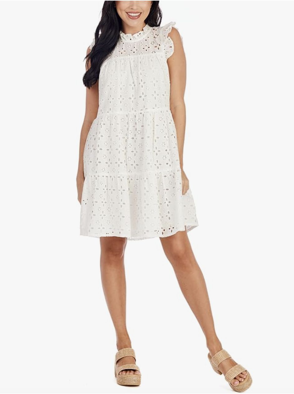 Mud Pie Women&#39;s Lula Eyelet Dress