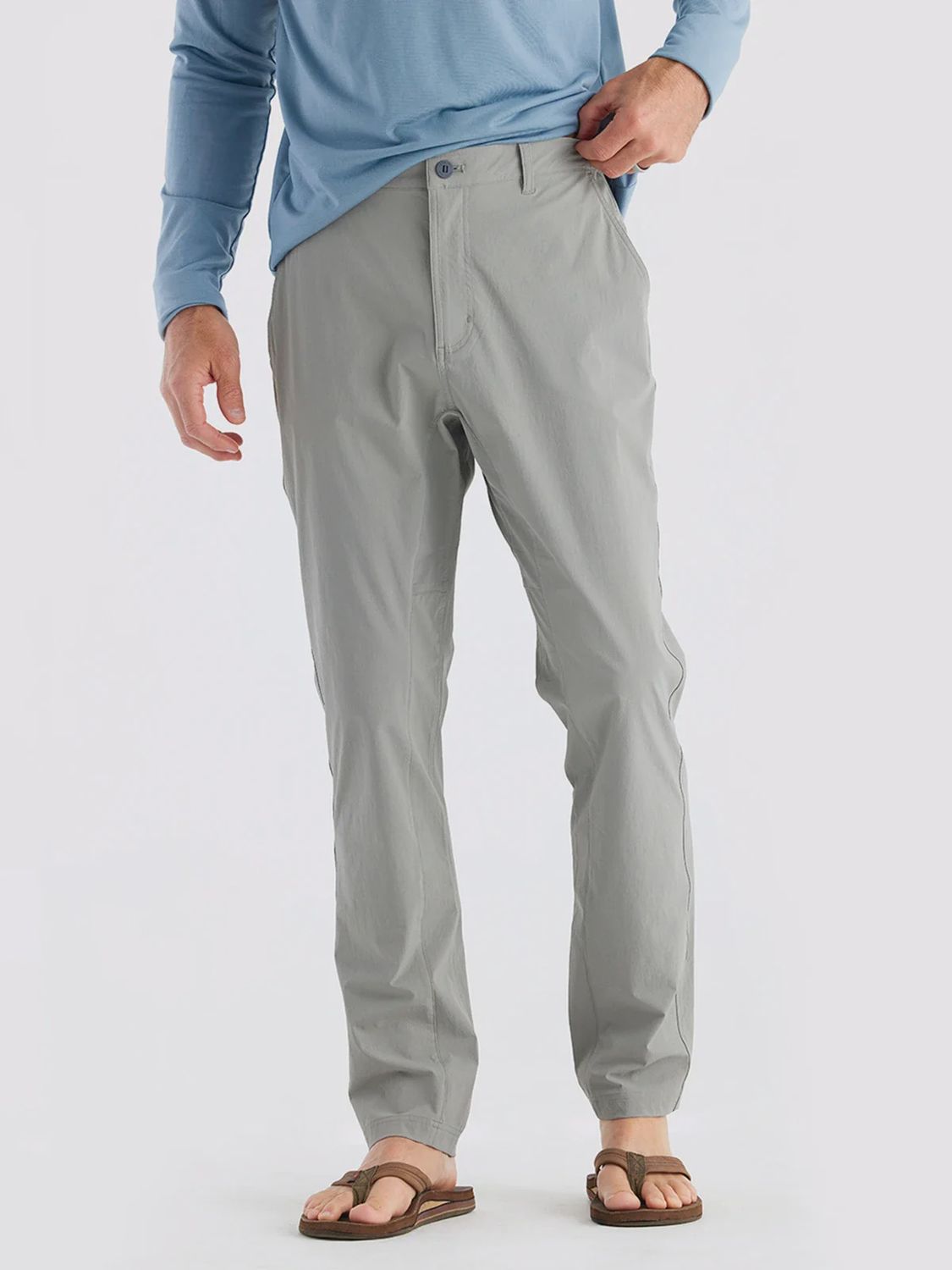 FREE FLY MEN&#39;S LATITUDE PANT, Color: Cement, Size: S